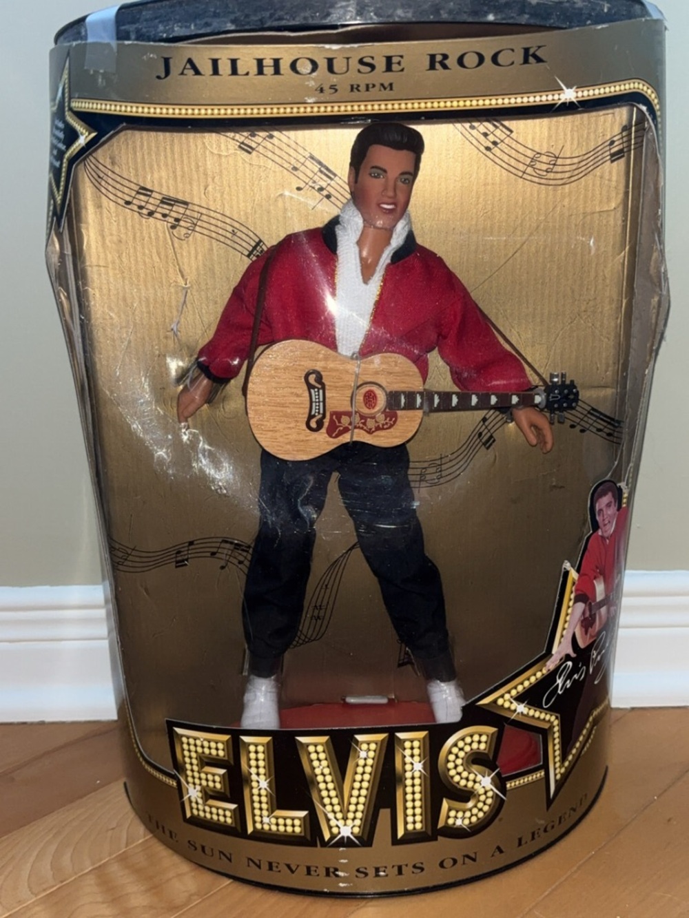 PELVIS Elvis Doll in Red Jacket with Black Pants